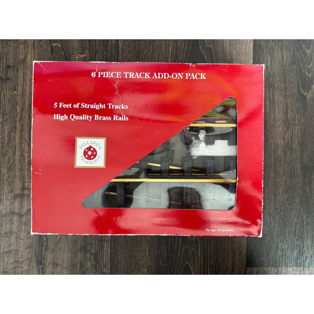 Dillard's Trimmings 4 Piece Track Add-On Pack 5 Foot Straight Tracks Brass Rails